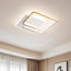 Square designer ceiling lamp Rune 2-light with dimmable LEDs