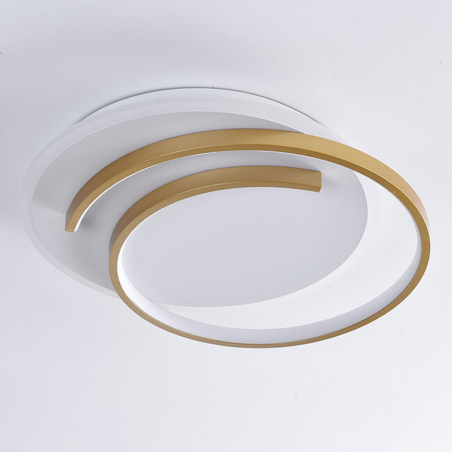 Design 2-light ceiling light Reza with dimmable LEDs - round