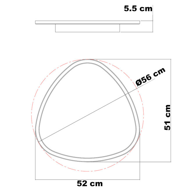 Ceiling light Rory with dimmable LEDs