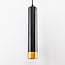 Senne track spotlight for 1-phase track system, black and gold (sold individually)