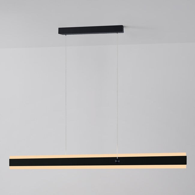 pendant light Andre - matt black with 3-step dimmable LED and up-down light