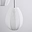 3-light pendant light Fabrica - white fabric lanterns