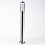 Smart standing stainless steel outdoor lamp 80 cm incl. 10W WiFi LED bulb - Silvio
