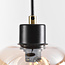 4-light pendant lamp with Amber glass - Raleigh