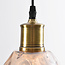 1-light pendant lamp Verona amber - teardrop bulging glass