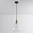 1-light pendant light Verona - domed teardrop clear glass