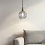 1-light pendant lamp Liya in smoked glass, variant 1