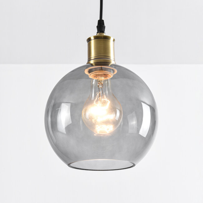 1-light pendant lamp Liya - smoked glass variant 1