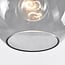 1-light pendant lamp Liya in smoked glass, variant 1