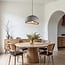 Wabi Sabi pendant light Urban Stone with grey stone pattern - 48 x 38 cm