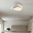 Wabi Sabi ceiling light Concrete Aura 38 x 30 cm stone pattern - white