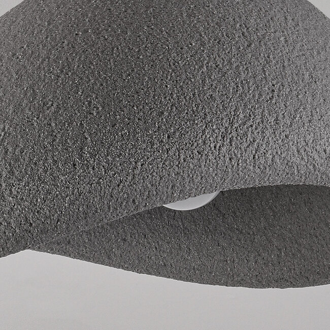 Wabi Sabi ceiling light Concrete Aura 60 x 47 cm with stone effect - grey