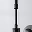Oito 8-light ceiling light - black with smoked glass