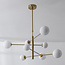 Oito ceiling lamp in Gold with opal white glass, 8-light