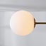 Oito 8-light ceiling light - gold with opal glass