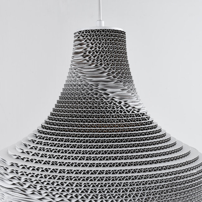 Cato cardboard pendant lamp - White