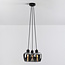 Designer lighting Ventura pendant lamp with smoked glass, 3-light