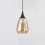 1-phase rail pendant light Noi with Amber glass - drop