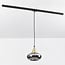 1-phase track pendant light Nill gold, wide smoked glass with mirror effect