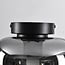 Soli 1-light ceiling light - black with smoked glass