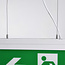 Emergency lighting surface-mounted, ceiling-mounted with pendant