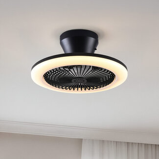 Dimmable ceiling fan Gale incl. remote control and adjustable colour temperature