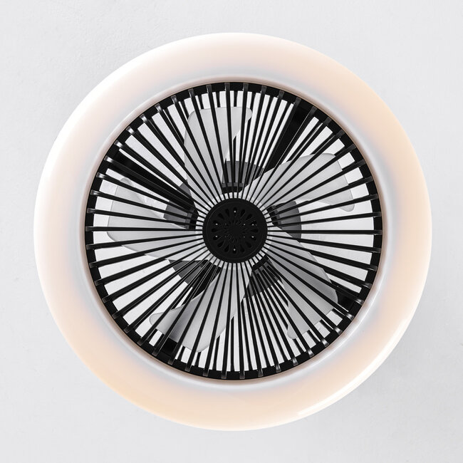 Dimmable ceiling fan Gale incl. remote control and adjustable colour temperature