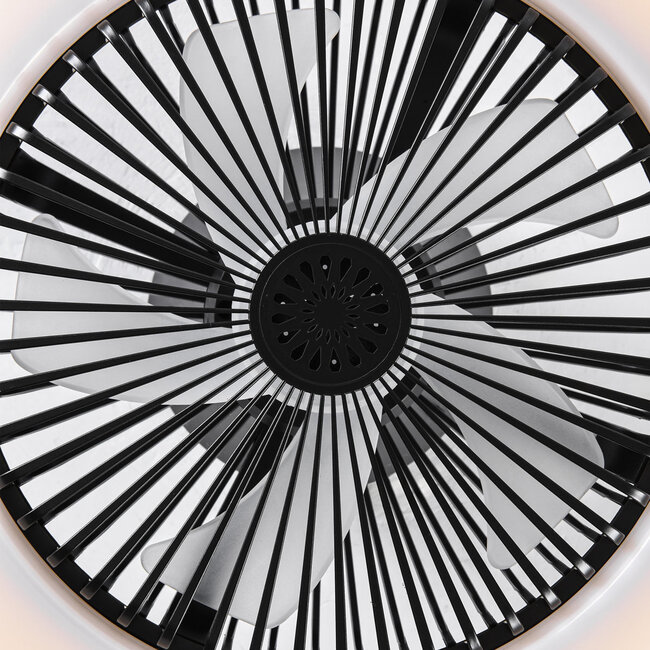 Dimmable ceiling fan Gale incl. remote control and adjustable colour temperature