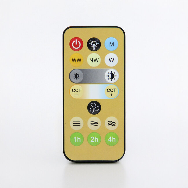 Dimmable ceiling fan Gale incl. remote control and adjustable colour temperature