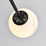 Designer ceiling lamp in Matt black with marble-look spheres, 8-light - Idaho