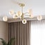 8-light ceiling light Idaho - sand gold and marble effect