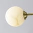 6-light ceiling light Sest - gold and marble effect