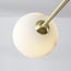 6-light ceiling light Sest - gold and marble effect