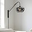 Wall lamp Dasha - black with smoked glass