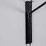 Wall lamp Dasha - black with amber glass