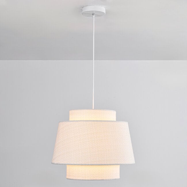 pendant light Vilo - white fabric