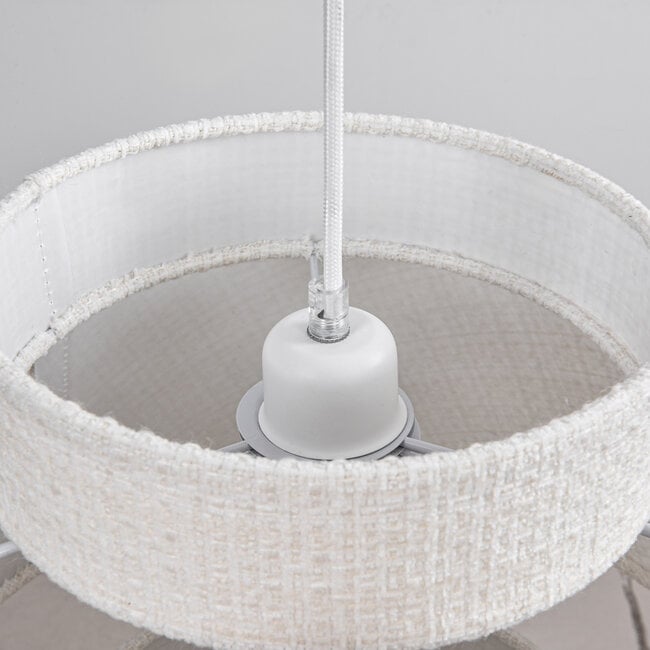 pendant light Vilo - white fabric