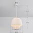 pendant light Vilo - white fabric