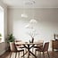 Sora 3-light pendant light - white stone effect
