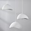 Sora 3-light pendant light - white stone effect
