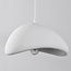 3-light Wabi-Sabi pendant lamp, White stone effect - Sora