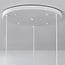 Sora 3-light pendant light - white stone effect