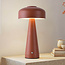 Rechargeable mushroom lamp Soma with touch dimmer and adjustable colour temperature