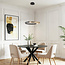Golden round design pendant lamp Ivana - 3-step dimmable