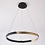 3-step dimmable pendant light Ivana - black and gold with integrated LED