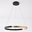 3-step dimmable pendant light Ivana - black and gold with integrated LED