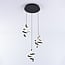 Twisted designer pendant lamp Bojana, 3-step dimmable