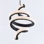 Twisted designer pendant lamp Bojana, 3-step dimmable