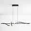 3-step dimmable designer pendant light Ches - black with integrated LED