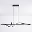 3-step dimmable designer pendant light Ches - black with integrated LED